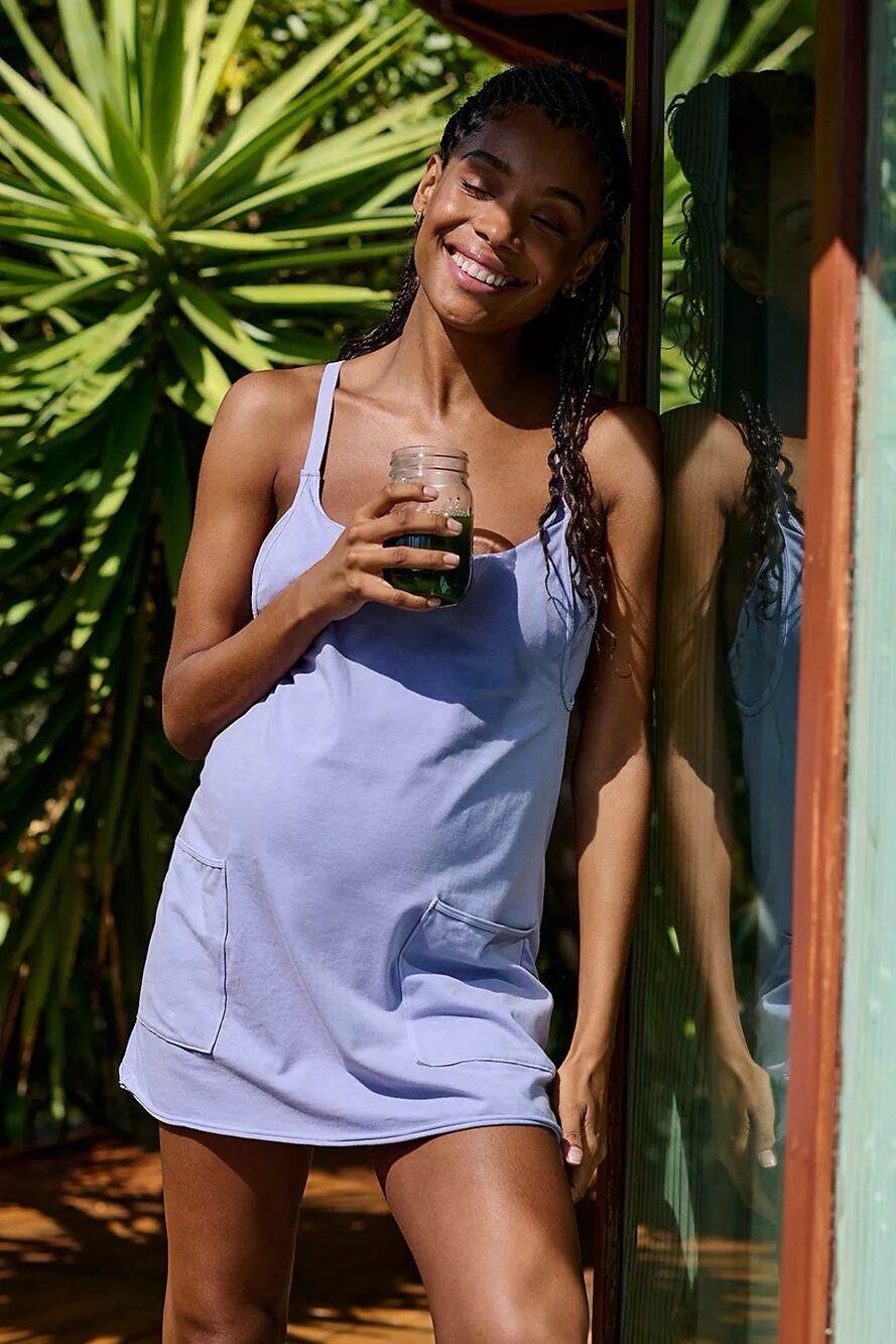 Free People Lavender Tank Romper